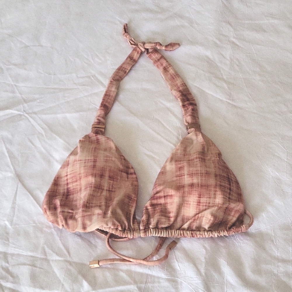 Vix Red and Cream Bikini Timeless Triangle Swimwear
